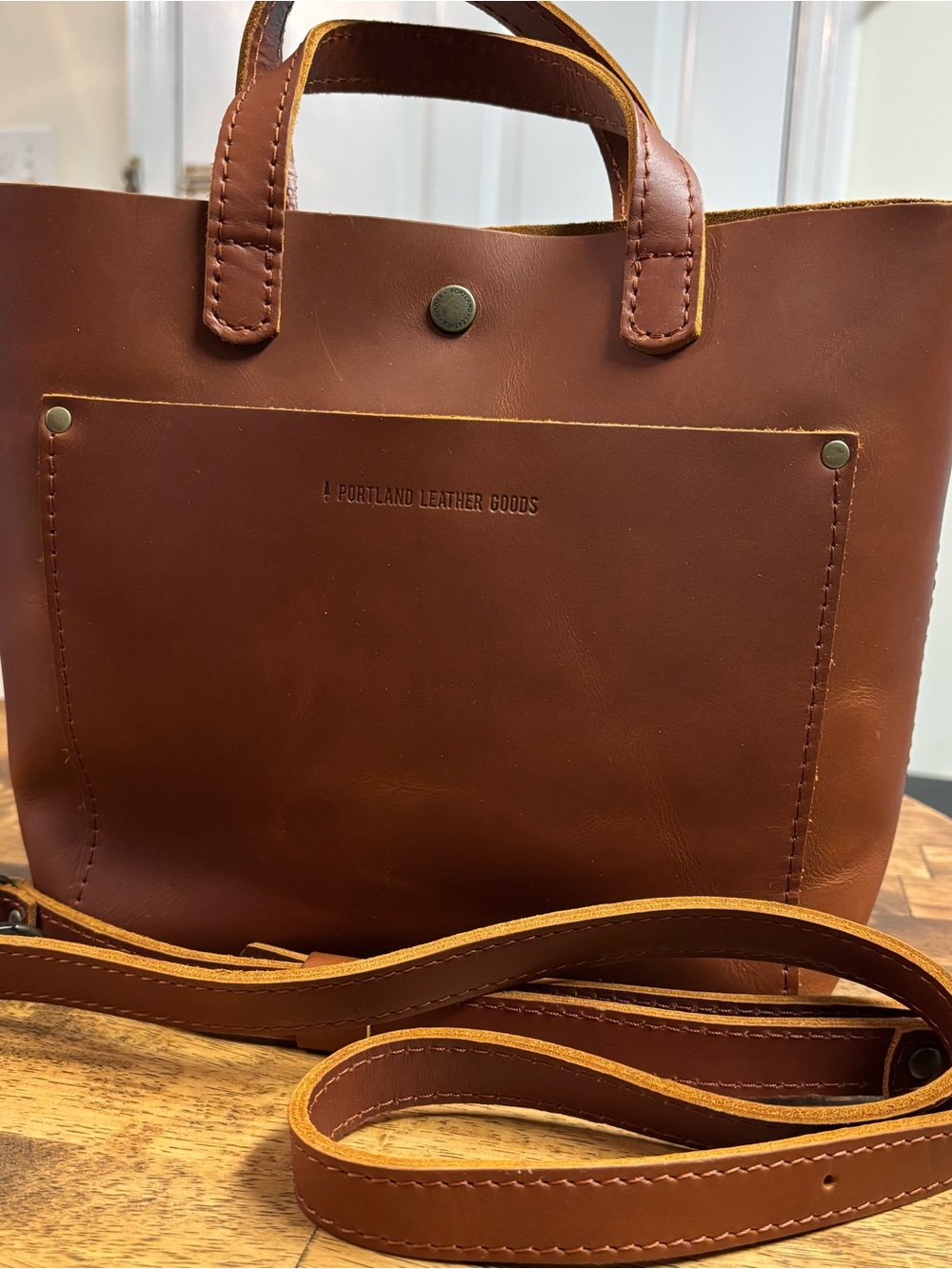 Portland Leather Goods PLG MINI CROSSBODY TOTE